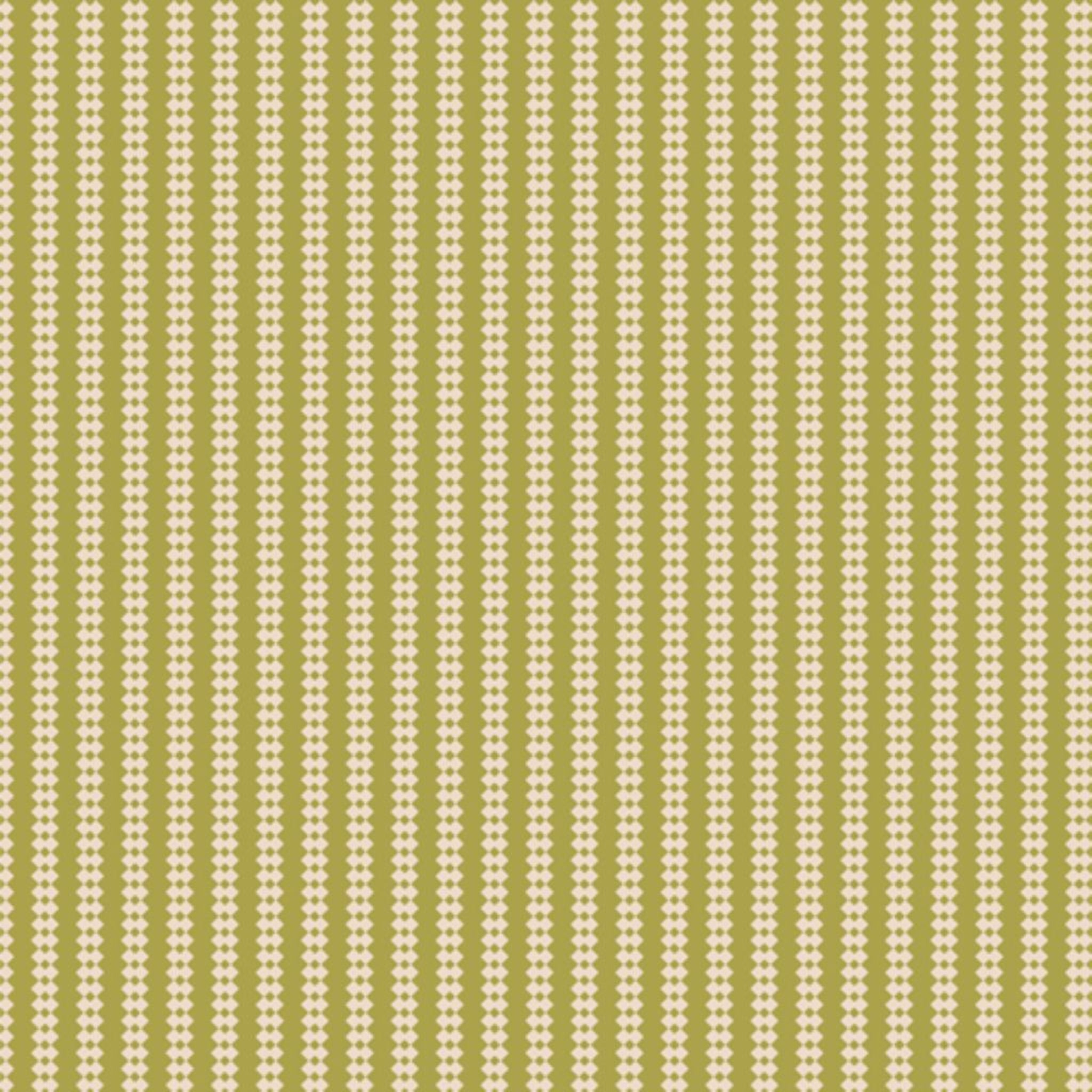 Green diamond stripes, 100% cotton fabric.