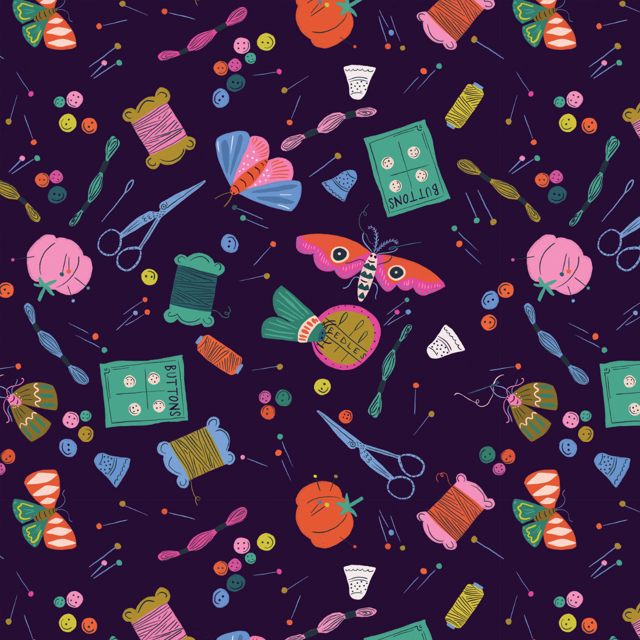 Dashwood Stitch and Sew - Sewing Toss - 100% Cotton Fabric