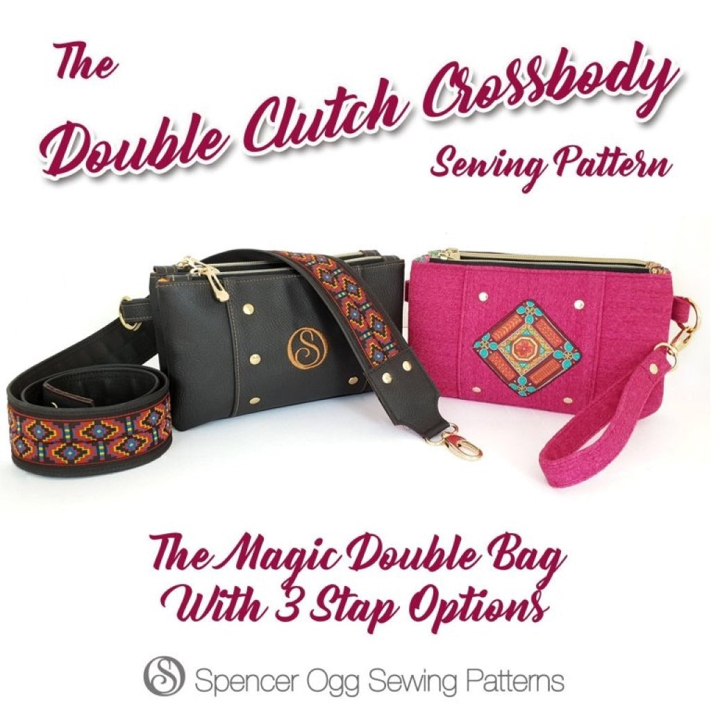 The Double Clutch Crossbody Bag Pattern by Spencer Ogg