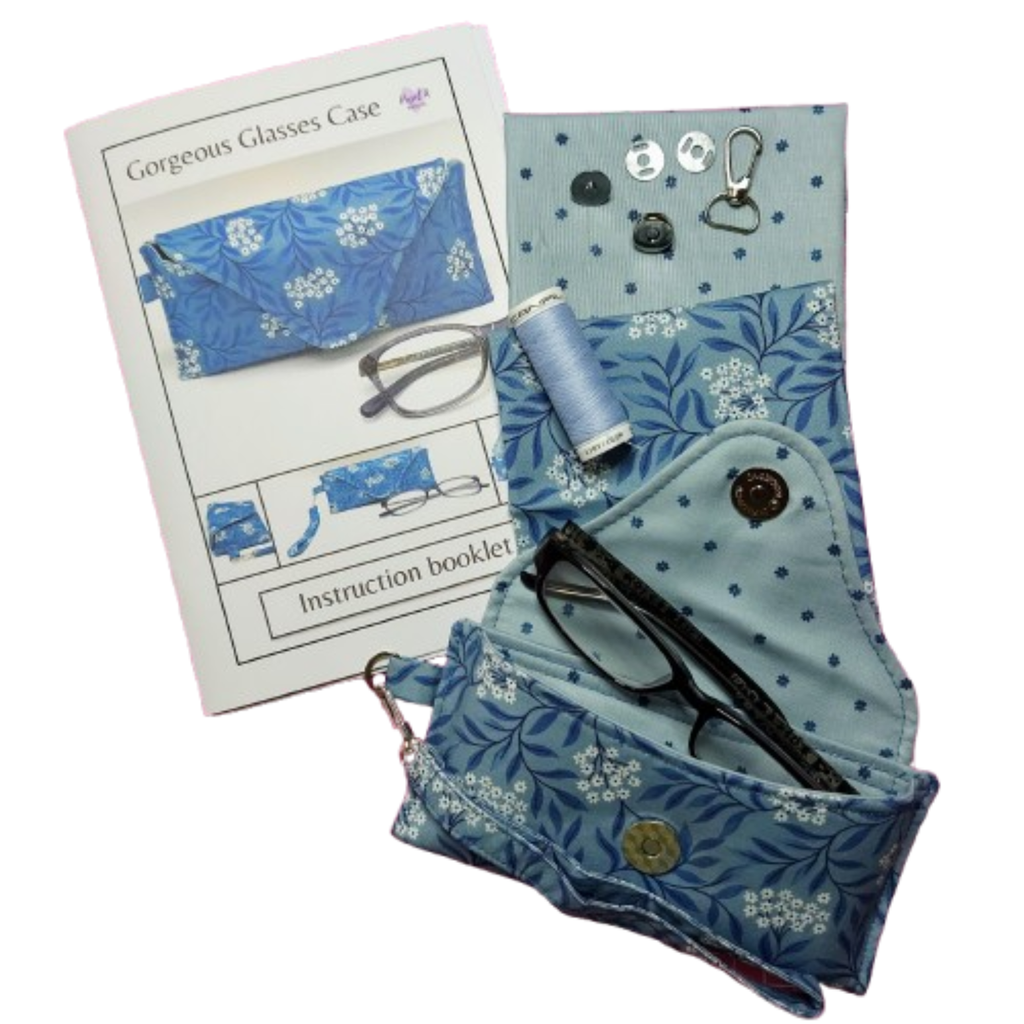 Gorgeous Glasses Case Sewing Kit - 5 different fabric choices