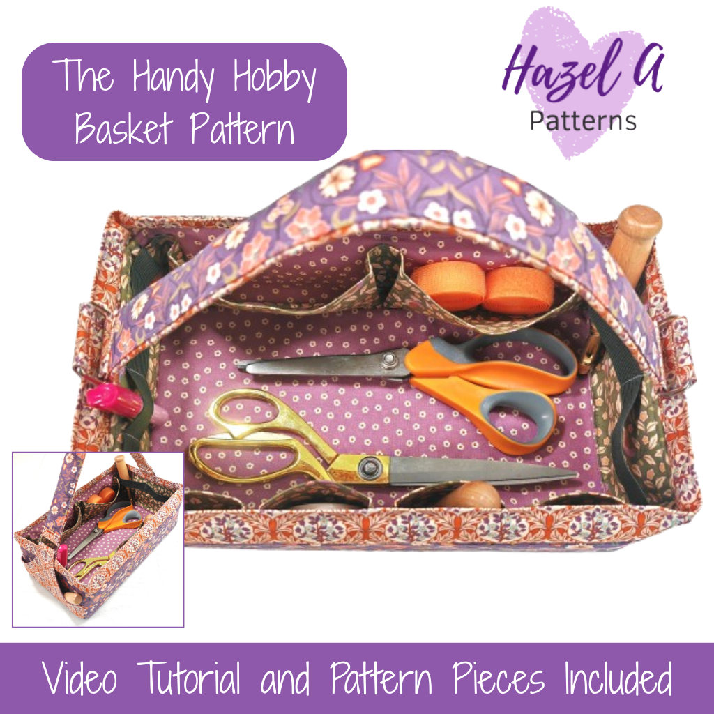 Printed Sewing Pattern - The Handy Hobby Basket