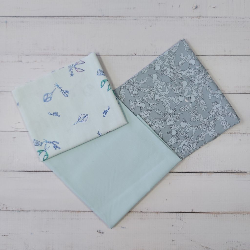 Fabric Stash Pack - Light Blue - 100% Cotton Fabric