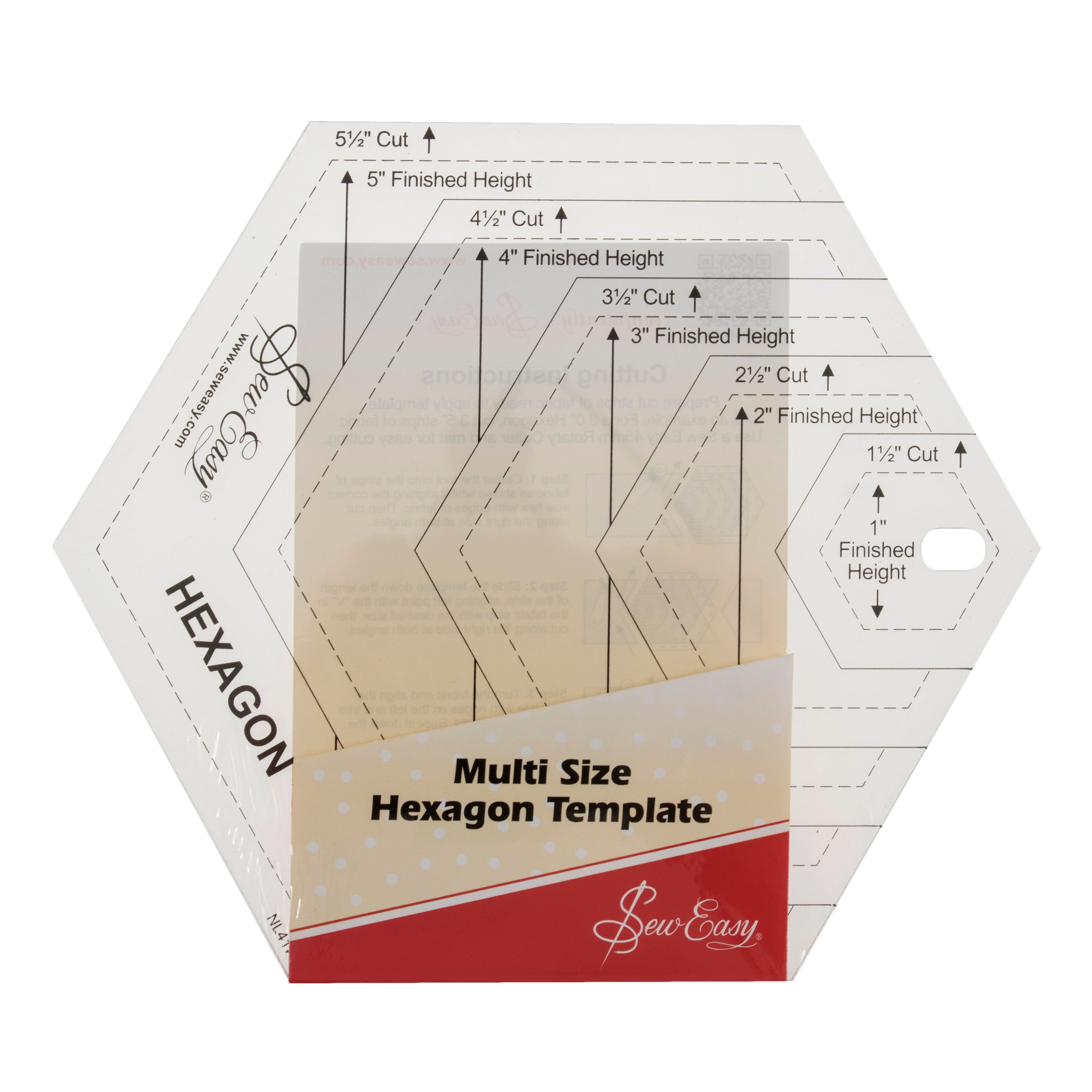 Sew Easy - Multi Size Hexagon Template