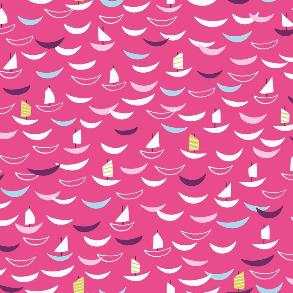 Dashwood Silk Road - Sail Boats - 100% Cotton Fabric