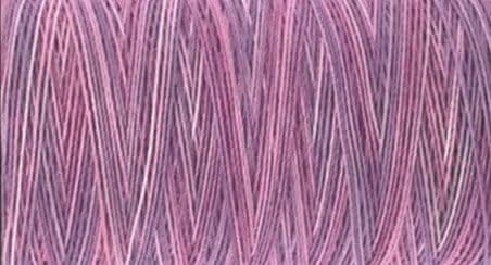 Close-up of pink and purple yarn strands