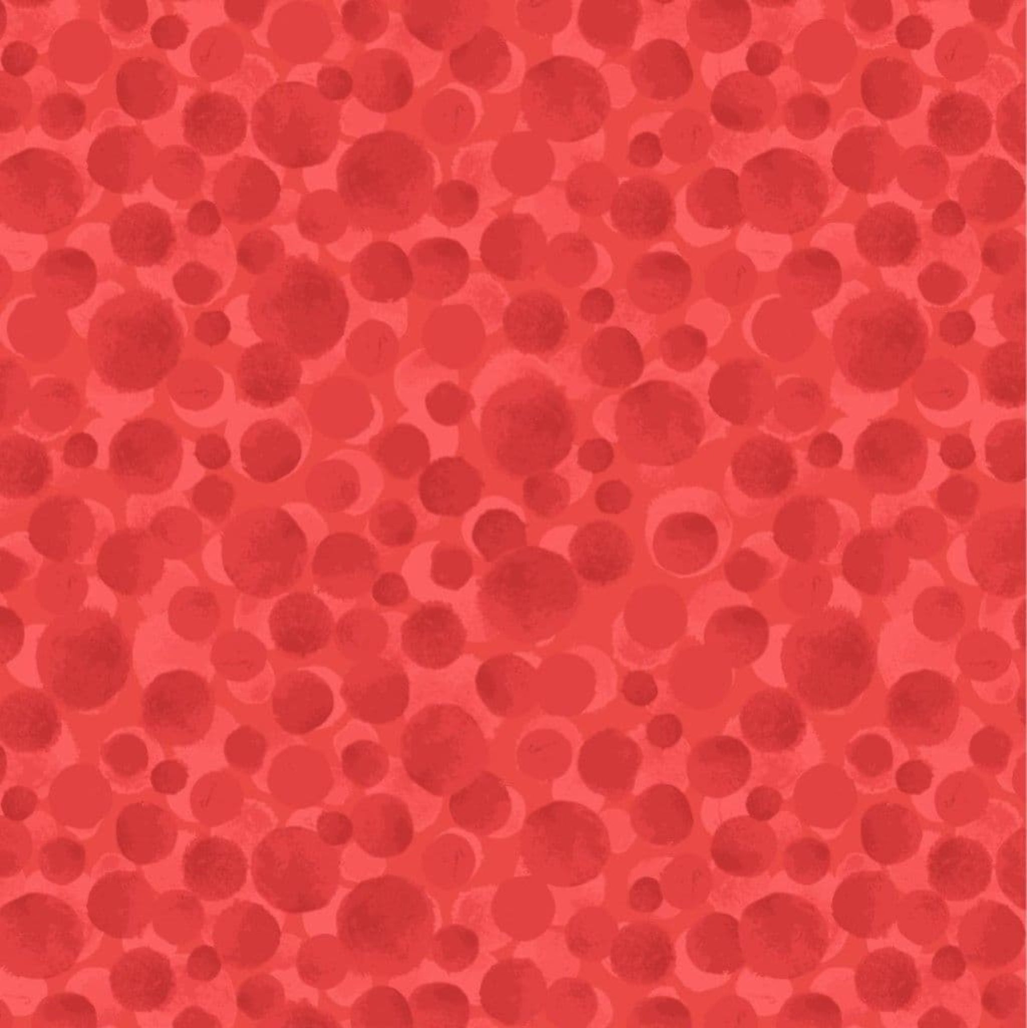  7 different hues of red allowing them to blend perfectly. 100% cotton fabric.