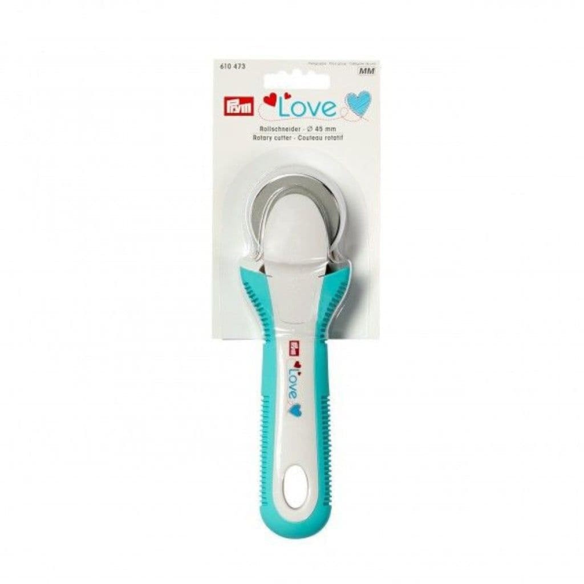 Prym Love 45mm rotary cutter with turquoise handle