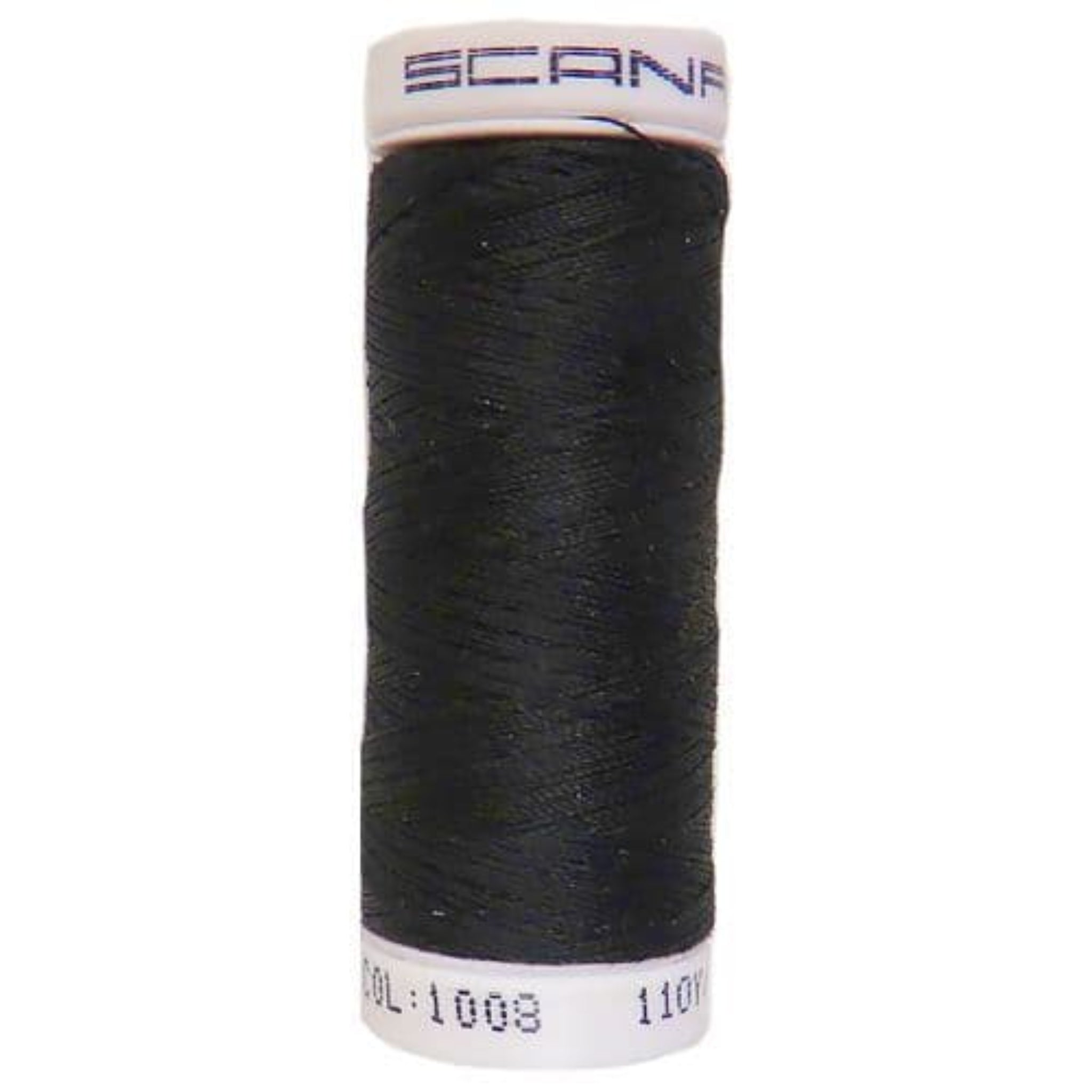 Reel of black Scanfil polyester sewing thred