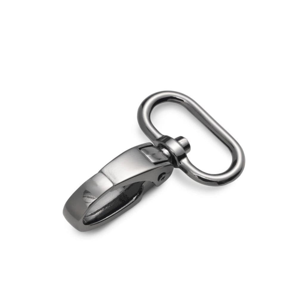 Gun metal snap hook for bag making