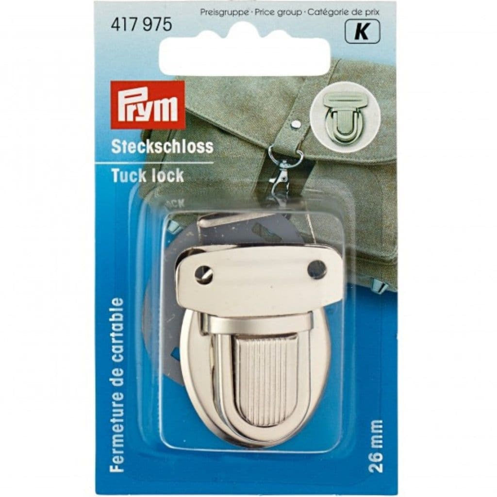 Prym tuck lock for bag making